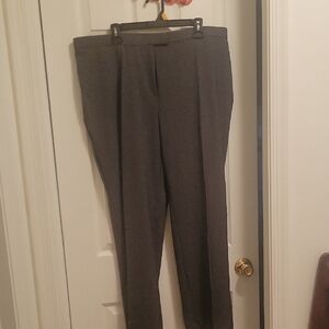 Womans Plus Sz Stretch Gray Dress Pants